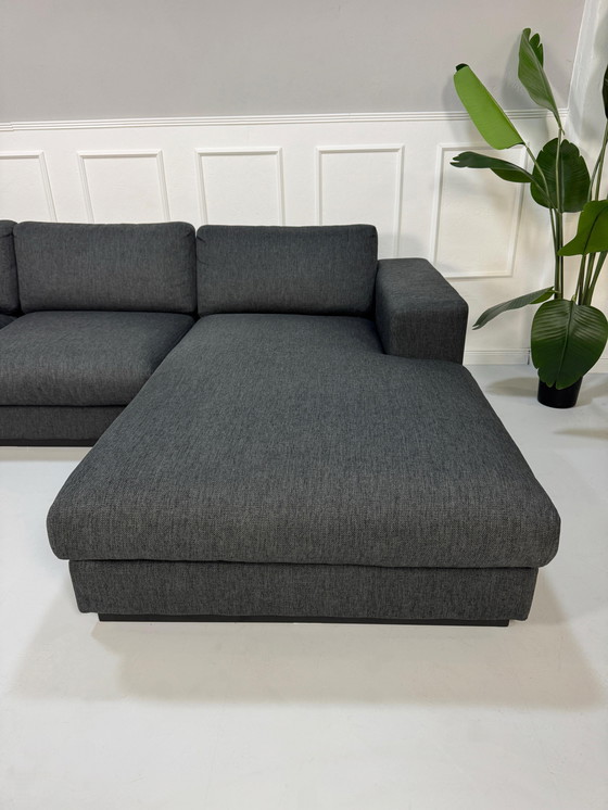 Image 1 of Bolia Sepia Sofa Designer Fabric Gray Couch 3 Seater + Stool