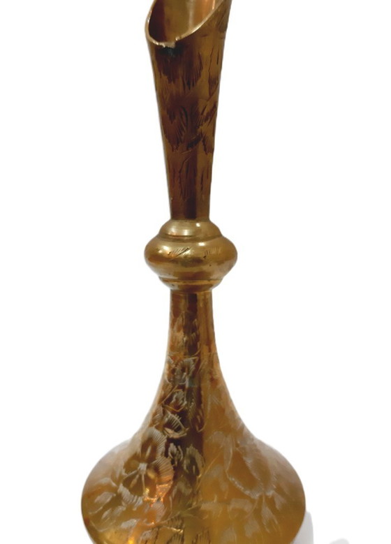 Image 1 of Vintage Arabische messing vaas