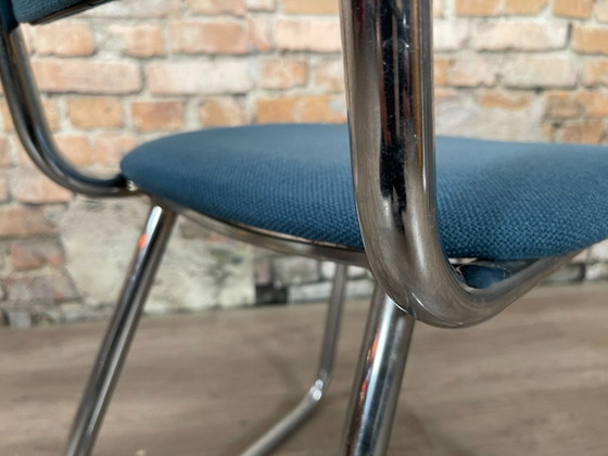 Image 1 of Ahrend Buisframe Sledestoel blauw