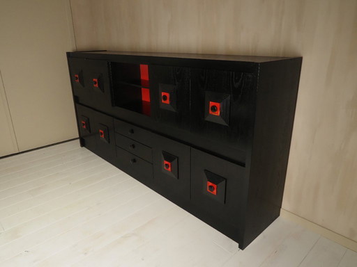 Belgian brutalist cabinet De Coense style