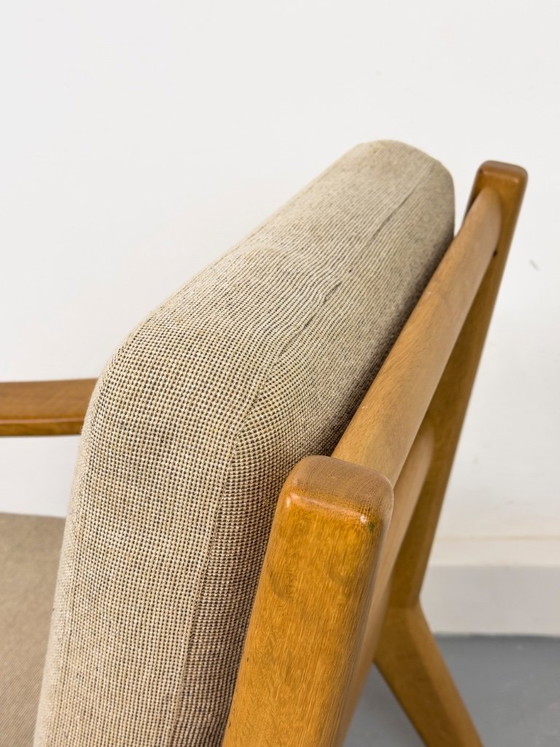 Danish Oak Lounge Chair and Ottoman by Juul Kristensen – Armchairs, Wood (photo 16 of 24)