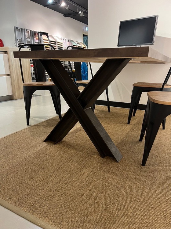 Image 1 of Tolix style industrial dining chairs