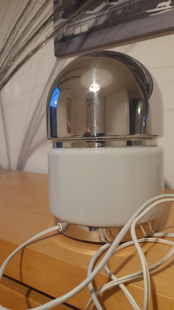 Salt and pepper, Table lamps, Chrome, Glass, Silver, Mid Century Modern (photo 4 of 6)