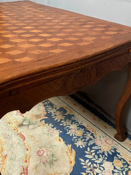 Mesa antigua estilo Luis XV. Roble macizo., Mesas de comedor, Madera, Marrón (foto 4 de 7)