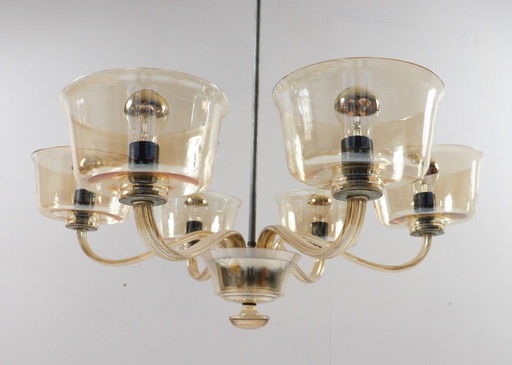 Lustre/plafonnier de Paolo Venini, Murano, Italie, années 1960