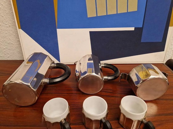 Coffee service, Art Deco, Czech Republic, silver-plated, circa 1920 – Crockery, Brass (photo 6 of 8)