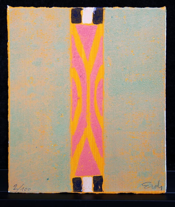 Image 1 of Schädrich, Eckart (Esch) - Symit I - Set di 4 - Tecnica mista / rielaborato - firmato a mano