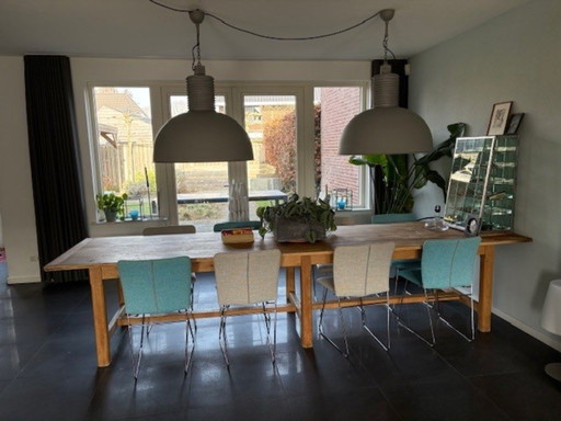 Oak dining table 360x95 cm