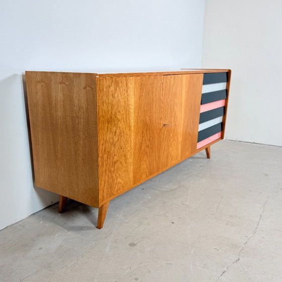 Image 1 of U460 sideboard with colored drawers, Jiří Jiroutek