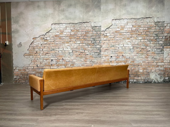 AP Stolen AP62/4 – Cuir marron clair | Hans J. Wegner – Canapés, Leather, Wood (photo 6 of 16)