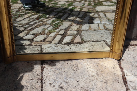 Image 1 of Large gilded mirror in the Louis XV style