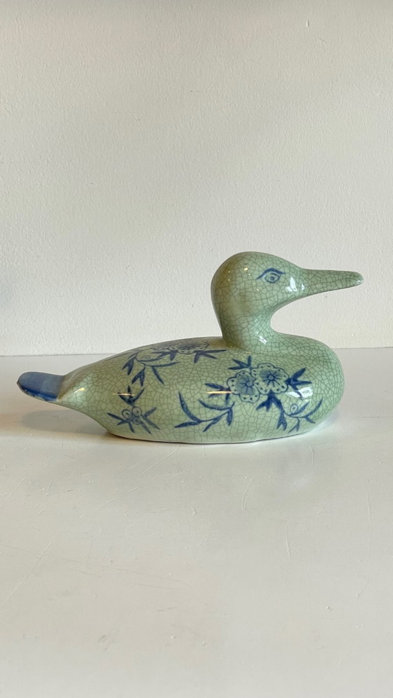 Image 1 of CANARD Céramique Bleu VINTAGE