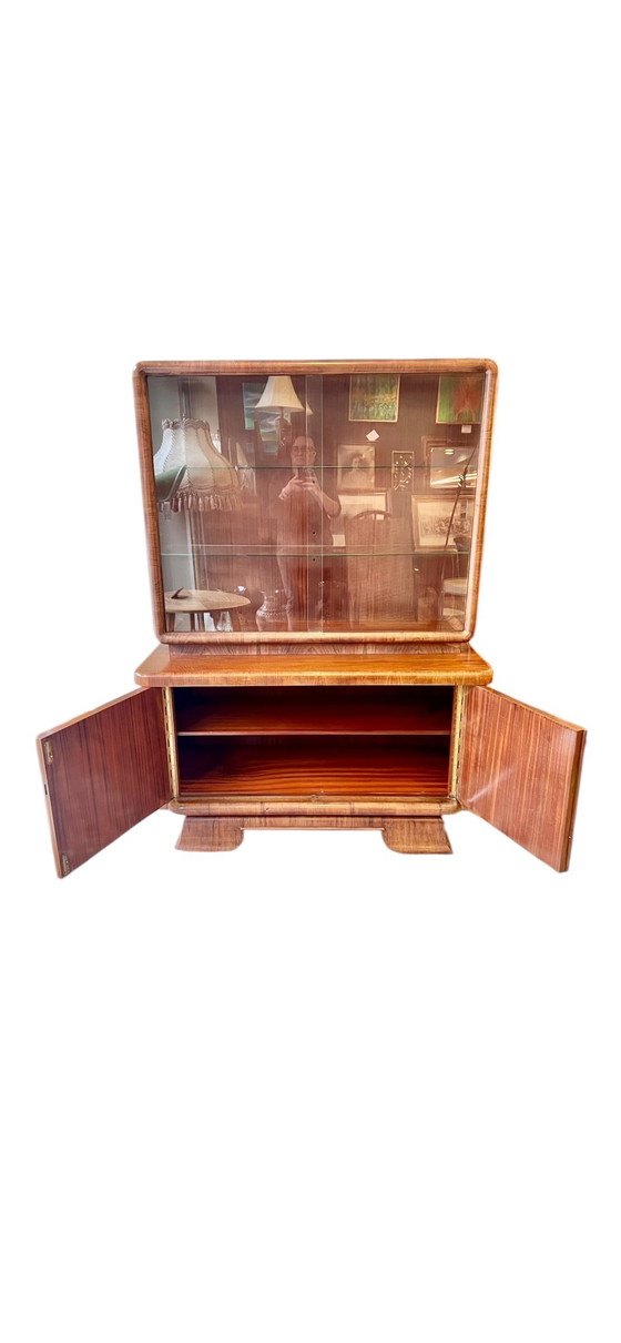 Image 1 of Art Déco display cabinet / buffet cabinet in the style of Jindrich Halabala from the 1930s.