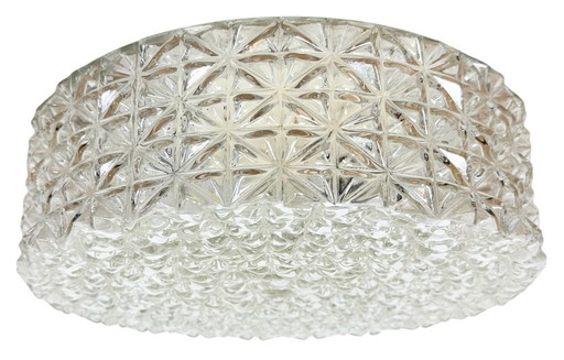 Vintage Glass Wall Or Ceiling Light, 1970s