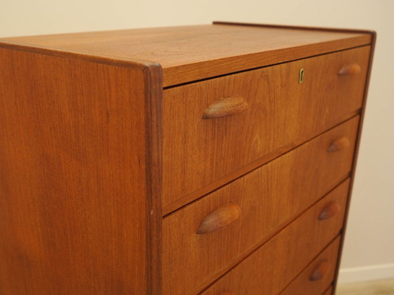 Image 1 of Teak chest of drawers, Danish design, 1970s, made in Denmark
