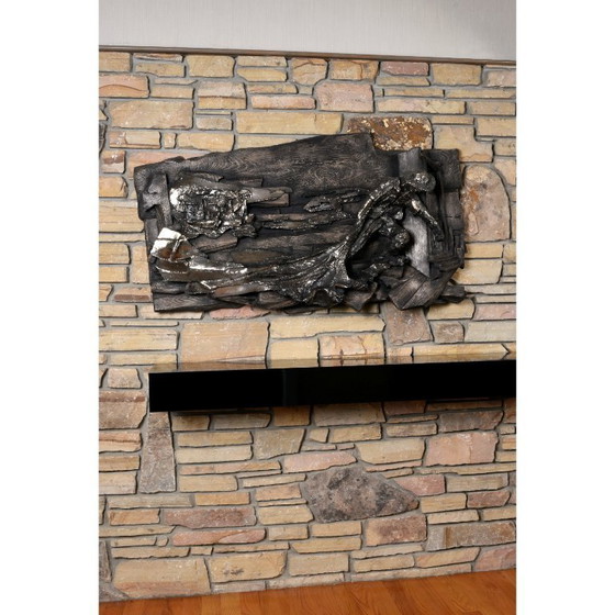 Image 1 of Vintage Finesse Originals Brutalistische Visser Nautische Kustmuursculptuur