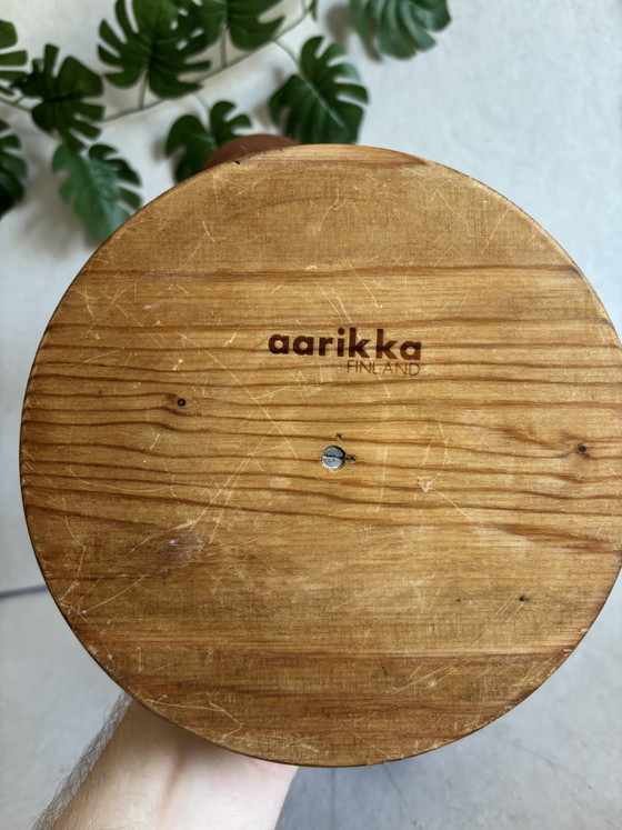 Image 1 of Candeliere originale vintage in legno Aarikka Finland degli anni '60.