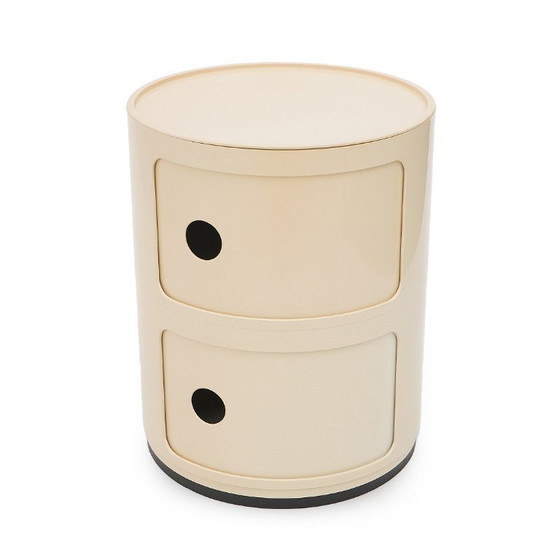 Image 1 of Mueble de almacenaje modular blanco de Anna Castelli para Kartell, años 70