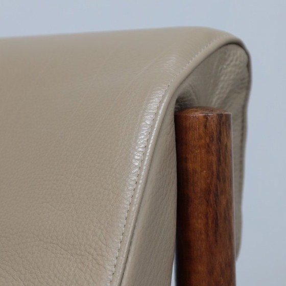 Image 1 of Mid-Century Modern Leather Lounge Chair by Sven Ellekaer for Coja Netherlands, 1960s