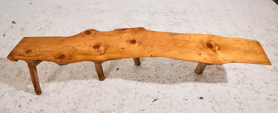 Image 1 of MK11294 Brutalistisch grenen bankje