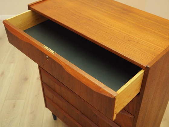Image 1 of Kommode aus Teakholz, dänisches Design, 1970er Jahre, hergestellt in Dänemark