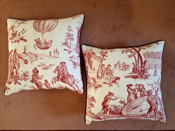 Image 1 of 2 Throwing pillows Toile de Jouy