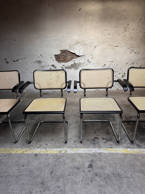 Image 1 of Vintage cesca stoelen Marcel Breuer Made in Italy  