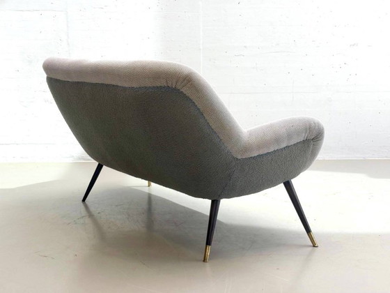 Vintage Mid-Century 2-Seater Sofa, 1950s – 2 seaters, Textile (photo 13 of 13)
