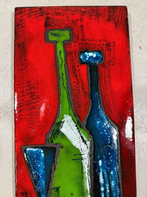 Botellas de cerámica para decoración de pared, Alemania, década de 1960 – wanddecoratie, Ceramic (photo 2 of 9)