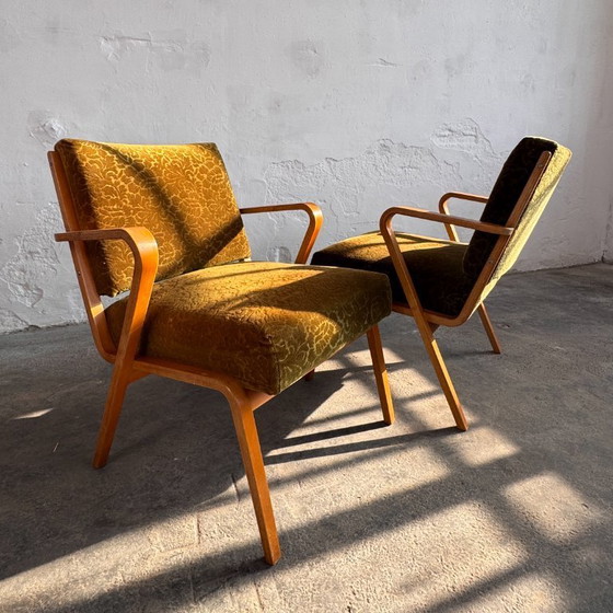 Image 1 of Pair of Mid-Century Easy Chairs by Selman Selmanagić, 1957
