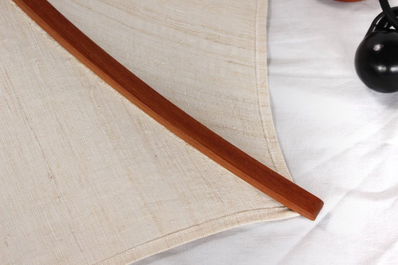 Image 1 of wie neu! DOMUS Danish Mid Century Teak Pendelleuchte, höhenverstellbar, Lampe, Vintage Deckenleuchte