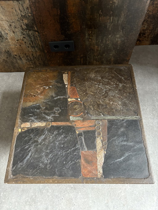 Table basse design brutaliste Paul Kingma