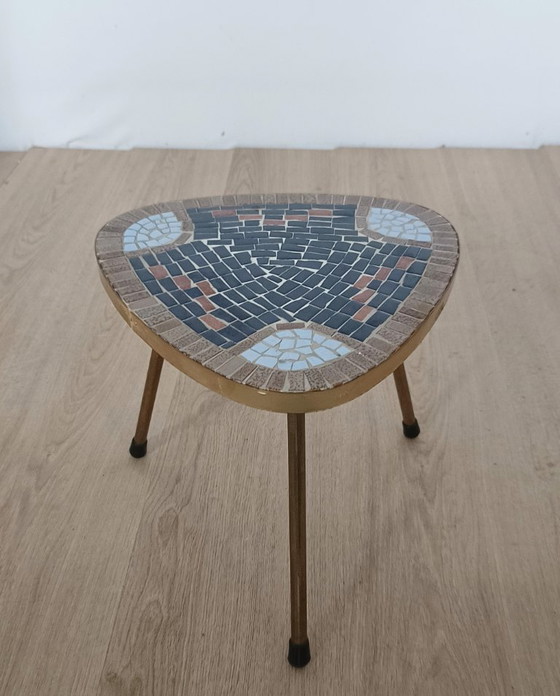 table d'appoint en céramique des années 1950 – Tables d'appoint, Ceramic, Metal (photo 5 of 8)
