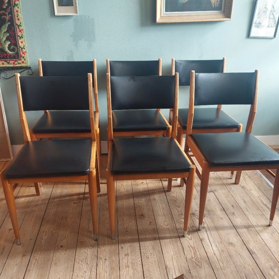 Set of 6 vintage Dining chairs – Skai (photo 3 of 13)