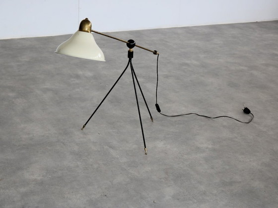 Image 1 of Lampada da terra vintage | lampada | ottone | anni '60