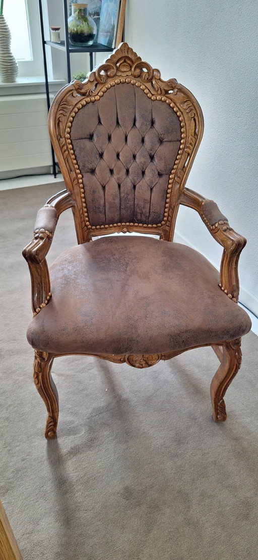 4 baroque classic chairs, castle or D&D theme, gentleman's room