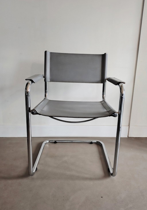 1x Slede Stoel S34 – stoelen fauteuils, Leather, Metal (photo 2 of 15)