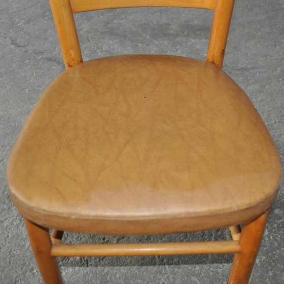 Ungarischer Kunstleder Esszimmerstuhl, 1960er – Esszimmerstühle, Mid Century Modern (photo 7 of 10)