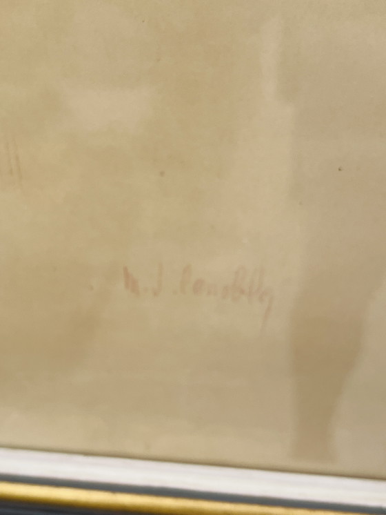 Image 1 of Dibujo Sanguina Mujer Desnuda