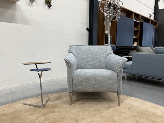 Image 1 of Leolux Mayon Fauteuil Ruvido stof Blauw 
