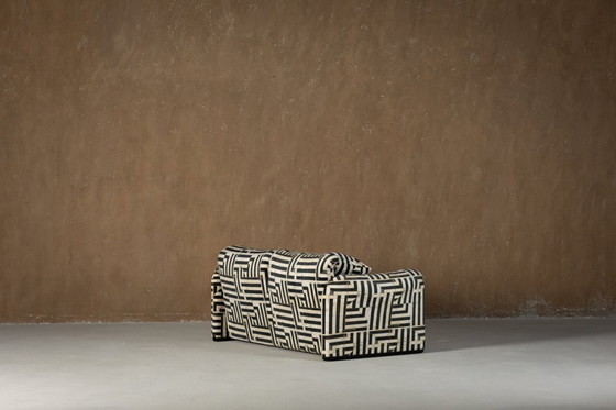 Image 1 of Vintage Maralunga tweezitsbank van Vico Magistretti voor Cassina (1970) in Myth fluweel