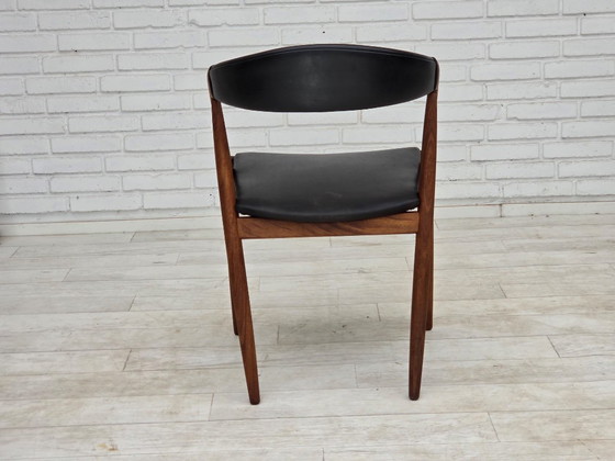 1960s, Danish Design by Kai Kristensen, Set of 4 Armchairs, Leather, Teak – Dining chairs (photo 14 of 18)