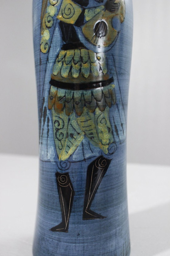 Image 1 of Jean De Lespinasse in Nice - Large pitcher decorated with a mandolin player, 1950s