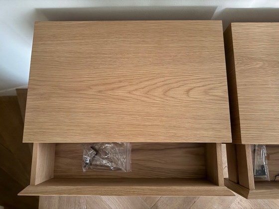 Image 1 of AM.PM Oak Design Nightstands (2x)