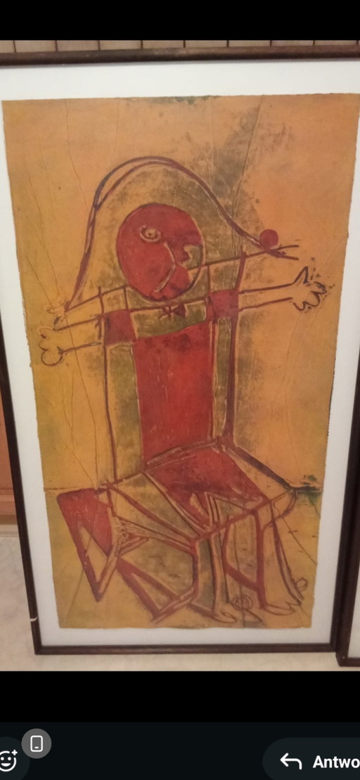 1 imagen en linograbado de Markus Lüpertz