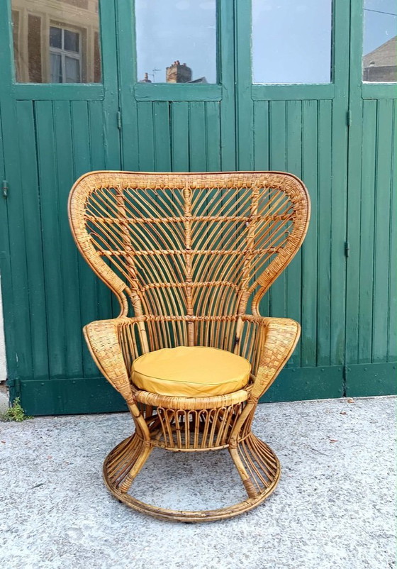 Emmanuelle fauteuil in rotan van Gio Ponti, Italië 1960 – Rattan (photo 2 of 12)