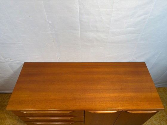 Image 1 of Mid-Century Retro Vintage Teak Sideboard by Sakol 1960  Danish Design Influence • British Craftsmanship • Timeless Storage  