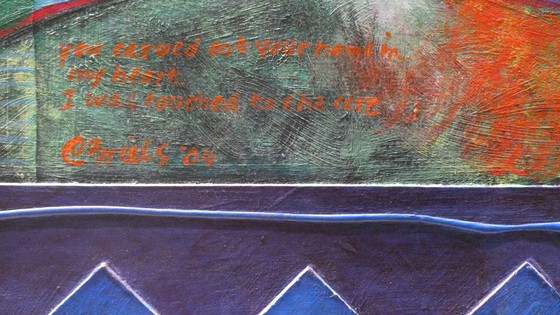 Image 1 of CLEMENS BRIELS - Uniek Meesterwerk "Touched to the Core" (130x100cm) - Gesigneerd + Certificaat