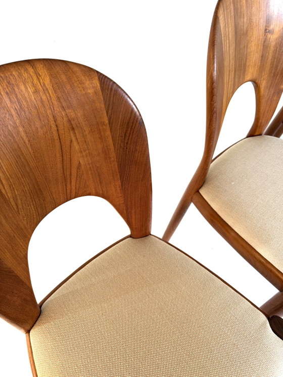 Image 1 of 6x 'Sedia Morten' restaurata, Koefoeds Hornslet '70