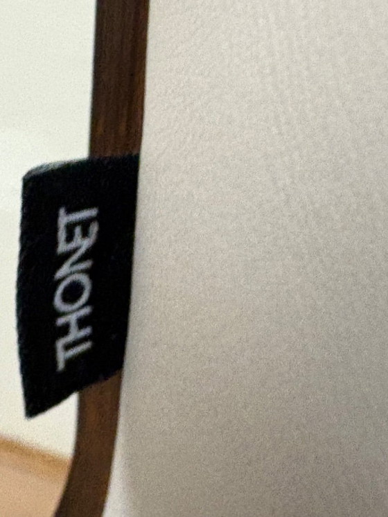 Image 1 of 4x Thonet S845 Design Chair Leather On Wheels